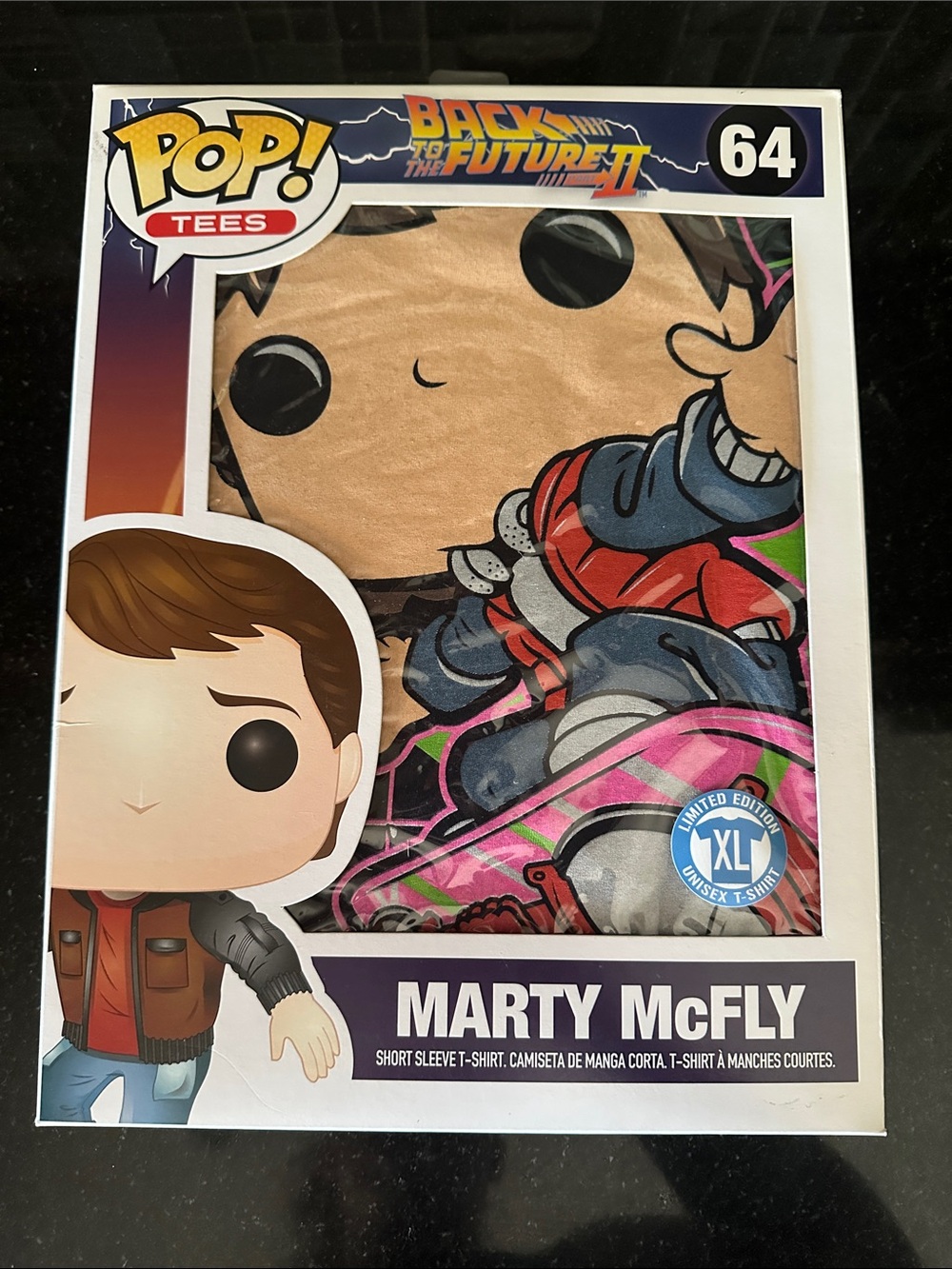 Funko Pop! Tees Marty McFly Graphic T-Shirt - BRAND NEW IN BOX